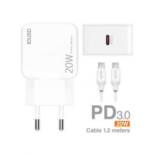 PD 3.0 CHARGER 20W + CABLE USB-C - D63B